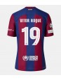 Barcelona Vitor Roque #19 Domácí Dres 2023-24 Krátký Rukáv